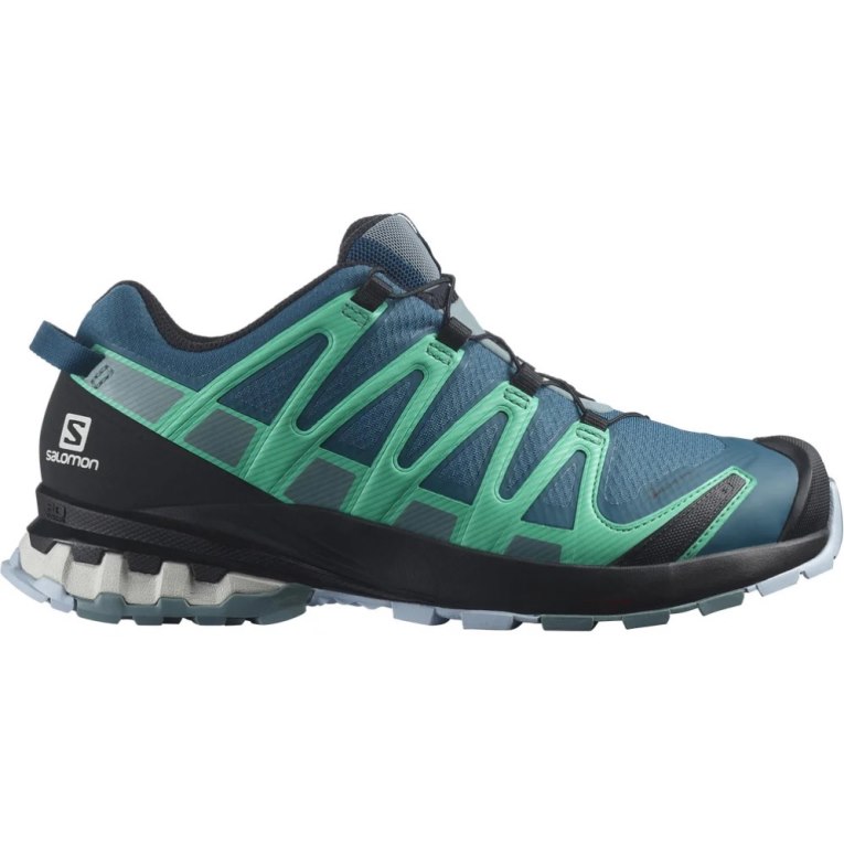 Tenis Para Trail Running Salomon Xa Pro 3d V8 GTX Mujer Azules Turquesa | MX JGZP028